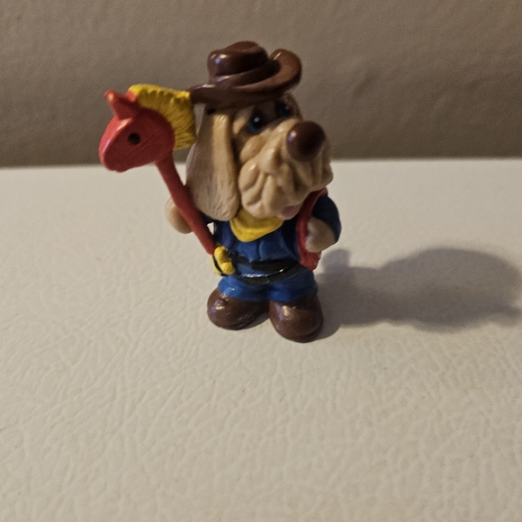 Vintage 1980s Wrinkles the Dog figures Ganz Bros Set of 6 - Picture 2 of 9